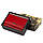 Гаманець жіночий шкіряний червоний компактний Kafa з rfid-блокуванням, фото 8