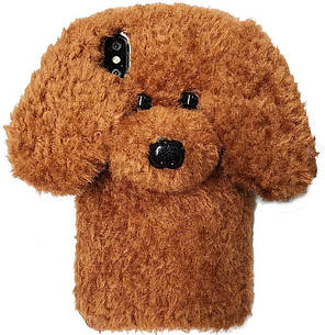 Чохол/ Панель Alitek для Apple iPhone Айфон 7 / 8 / SE 2020 Teddy Dog Brown (плюш), фото 4
