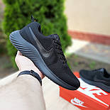 Мужские кроссовки Nike Air Max черные летние в сеточку. Живое фото. топ, фото 6