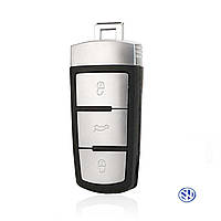 Корпус смарт ключа VW Passat B6 / B7 /CC (3 кнопки/Жало/Логотип VW Blue)