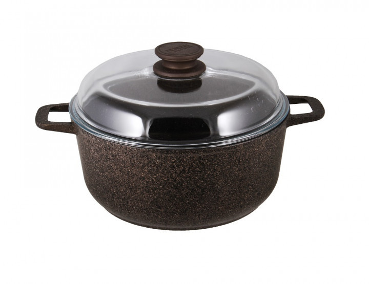 Каструля БІОЛ Brown Granite з кришкою, індукція 4 л (K403IC)