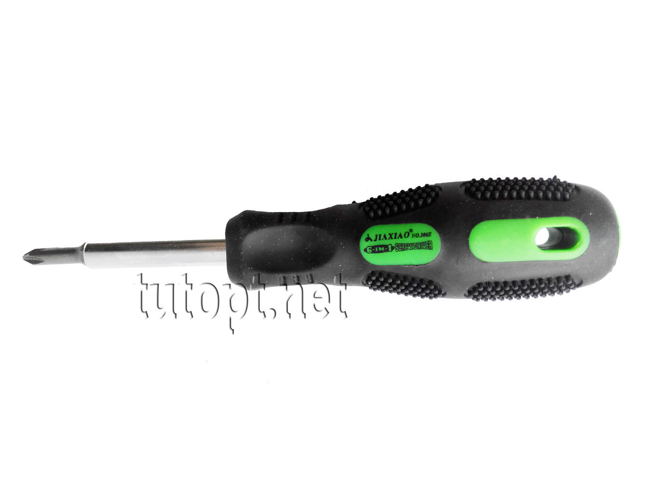 Викрутка "Jiaxiao 6 in 1 306-E перевертиш з 4 сторонами, біти - 3/16, PH1, 1/4, PH2