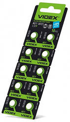 Батарейки-Таблетки Videx AG11/LR721/, 1.5V блістер 10шт.