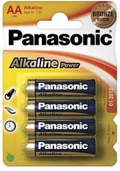 Батарейки Panasonic Alkaline AA/LR6, блистр - 4штук, Упаковка - 48штук.