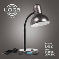 Настільна лампа Loga Light Max "Україна" (від 25W - 60W) СТАРЕ СРІБЛО