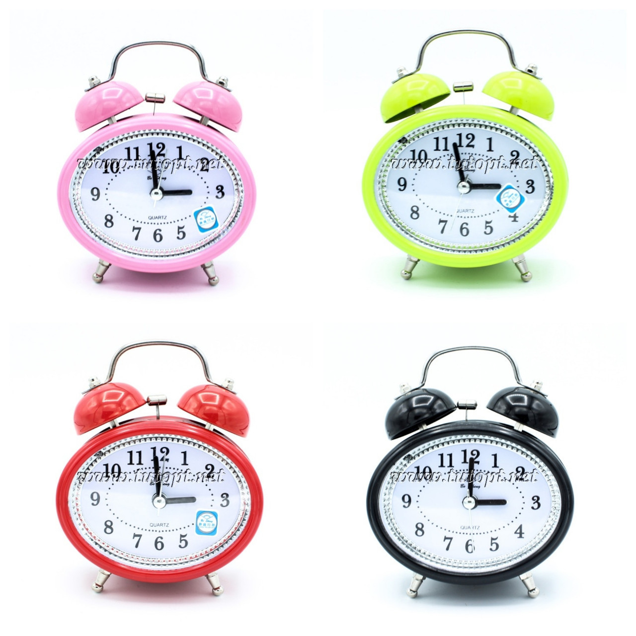 Годинник будильник з колокольчиком 2833 різні кольори, фото 1