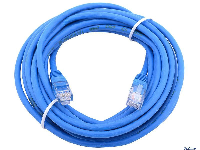 Сетевий кабель JXD 20 метрів UTP 4, литий patch cord, фото 1