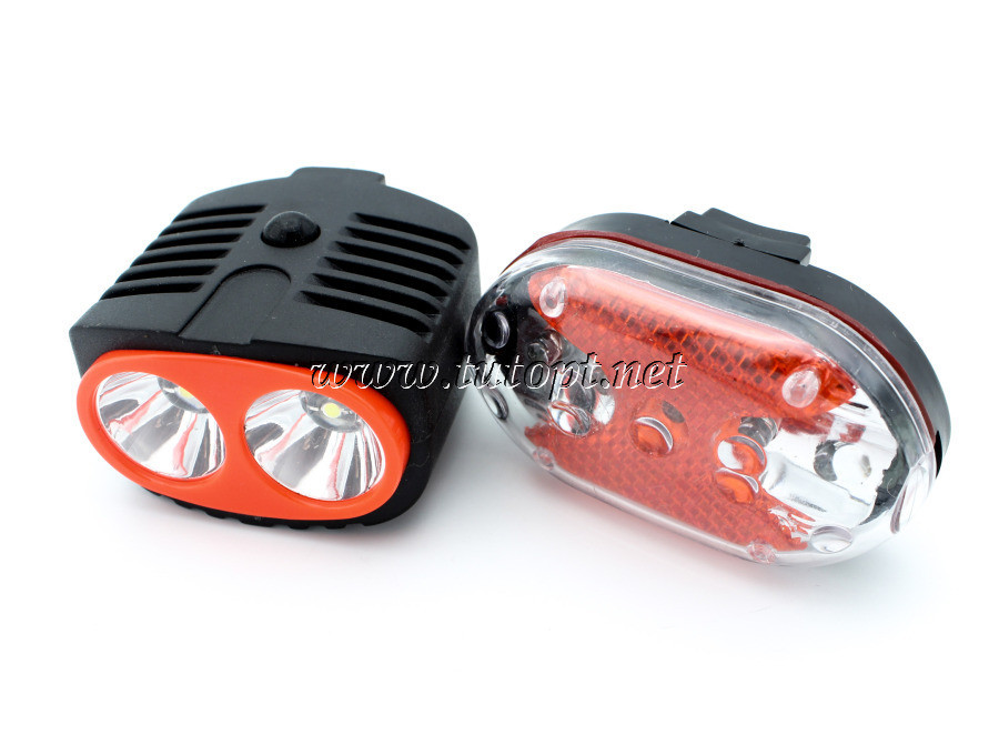 Велосипедна фара з Заднім стопом So Bright TD-515-1