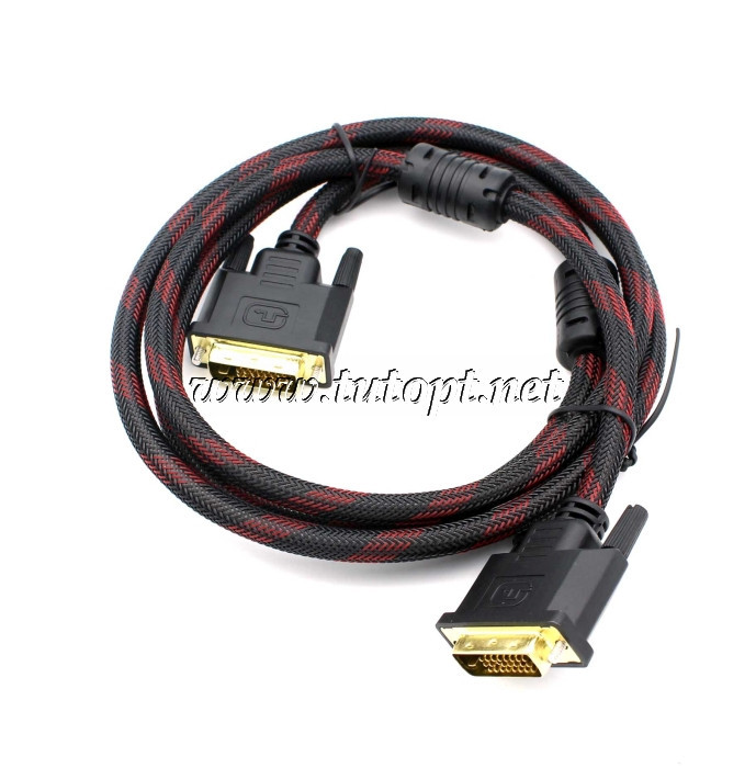 Кабель DVI на DVI 1.5м 1.4V Тканинна обплетення