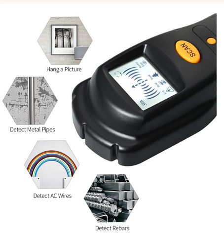 Індикатор прихованої проводки + Металошукач Smart Sensor 7004