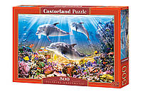 Пазл 500 ел. "Castorland" (Польща) / Дельфіни підводний світ