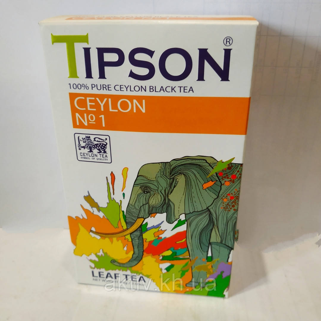 Чай чорний ,,Tipson" Ceylon № 1 85грамм