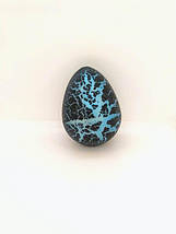 Яйце з динозавром Орбіз (з гідрогелю, растушка) чорно-блакитне 4,5x6 см, фото 2