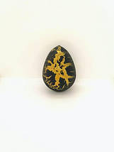 Яйце з динозавром Орбіз (з гідрогелю, розтушка) чорно-золоте 4,5x6 см (40406), фото 2