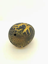Яйце з динозавром Орбіз (з гідрогелю, растушка) чорно-золоте 4,5x6 см (40406), фото 3