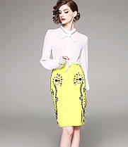 Стильна елегантна спідниця каранаш із камінням, фото 2