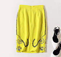 Стильна елегантна спідниця каранаш із камінням, фото 5