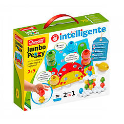 Дитяча Мозаїка Quercetti Jumbo Peggy (великі фішки (16 шт.), картки, основи) 2270-Q