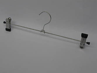 Вішалка брючна 35 см 
металева з прищіпками