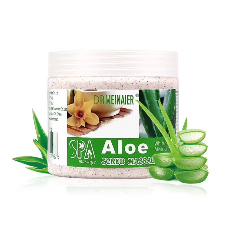 Скраб для обличчя та тіла Aloe Scrub Massage Cream з екстрактом алое 350 г