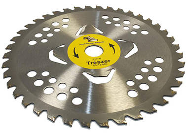 Ніж для мотокоси TRESZER з победітовими напайками (40z / 255 / 25)