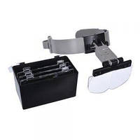 Збільшувальні налобні окуляри з підсвіткою MG 81002