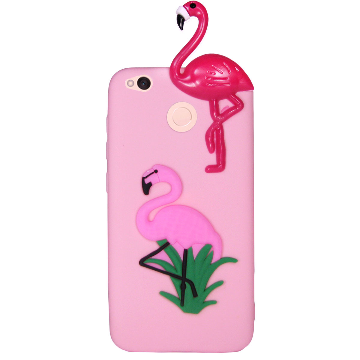 Чехол Cartoon 3D Case для Huawei P8 Lite 2017 / Honor 8 Lite Фламинго, фото 1