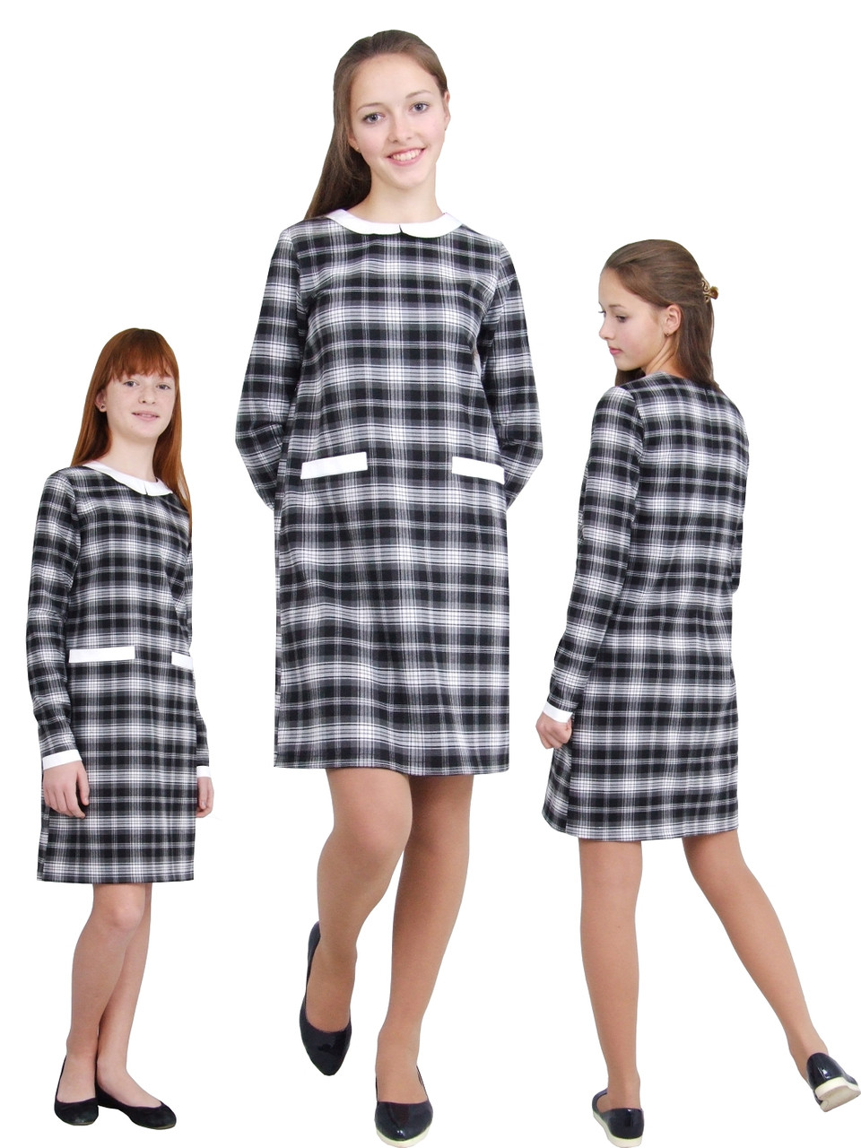 Плаття дитяче з рукавом М -1111 зріст110 116 12 128 134 140 146 152 158 164 170тм "Попілка", фото 1