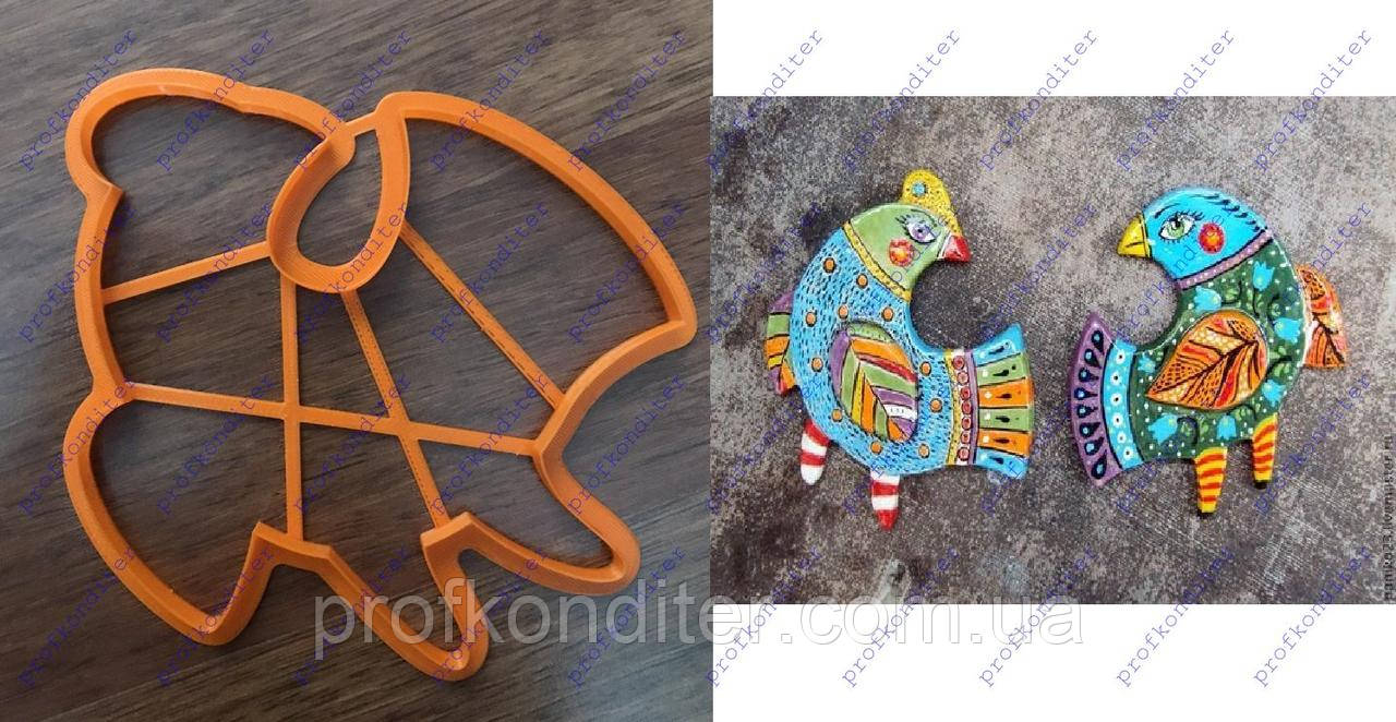 Пластикова вирубка Птах Щастя №2, 16*18см, фото 1