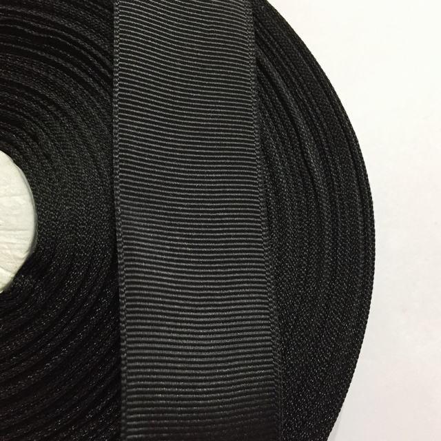 Тесьма репсова 30 мм колір чорний (рул 50ярд = 45,72 м)