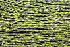 Шнур круглий м'який поліестер 5мм сірий+салат моток 200м