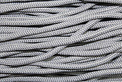 Шнур круглий м'який поліестер 5мм світло-сірий моток 200м