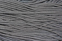 Шнур круглий м'який поліестер 5мм темно-сірий моток 200м