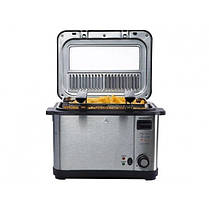 Фритюрниця 2в1 Silver Crest SEF3 2000 B1 4 л Сріблясто-чорний, фото 3