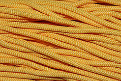 Шнур круглий м'який поліестер 5мм жовтий моток 200м