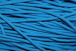 Шнур круглий м'який поліестер 5мм бірюза моток 200м
