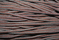 Шнур круглий м'який поліестер 5мм хакі+шоколад моток 200м