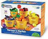 Набір для сортування фрукти й овочі Фермерський ринок Learning Resources Farmer'sMarket, фото 2