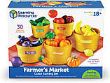 Набір для сортування фрукти й овочі Фермерський ринок Learning Resources Farmer'sMarket, фото 4