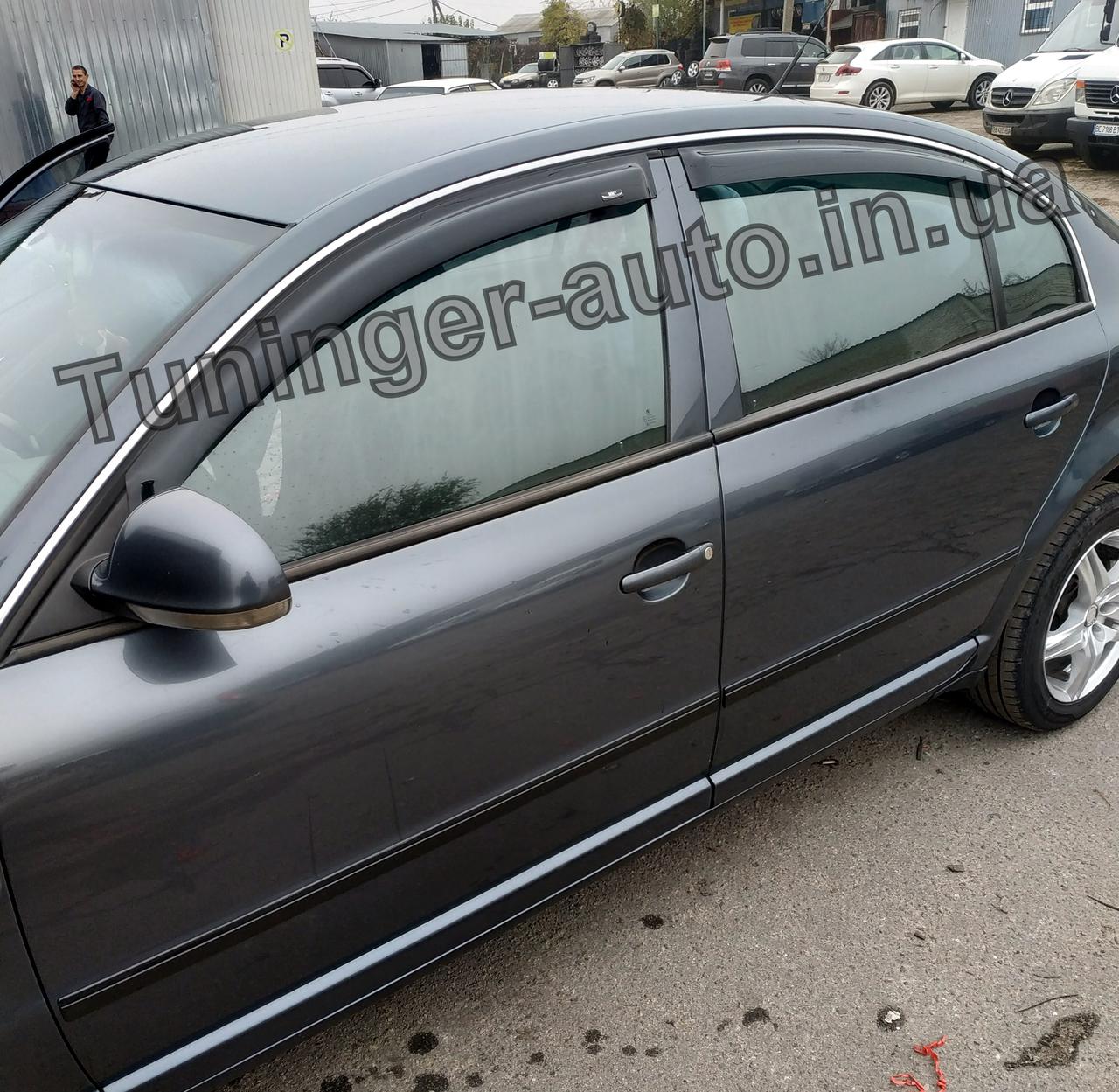 Дефлектори вікон (вітровики) Skoda Superb I 2001-2008 (Hic)