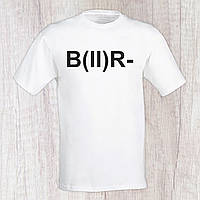 Чоловічі утболки Push IT з принтом "Група крові A(II)R-" S, Білий