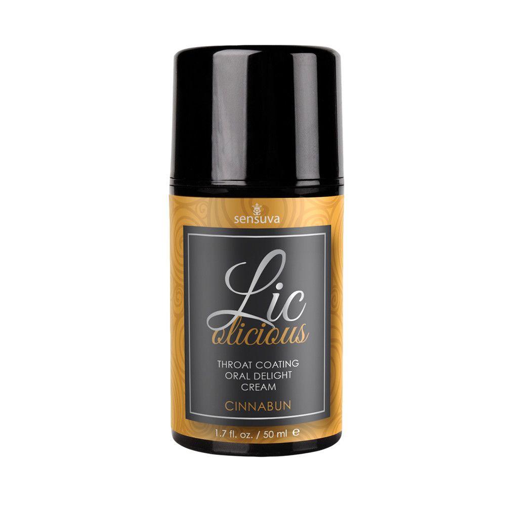 Гель для мінету Sensuva - Lic-o-licious Cinnabun (50 мл), маслянистий, без цукру Feromon