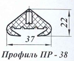 Уплотнитель окна ПР - 38