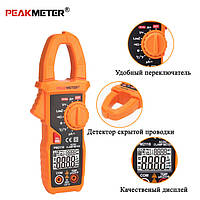 Струмовимірювальні кліщі PEAKMETER PM2118, AC/DC 600А, з функцією мультиметра