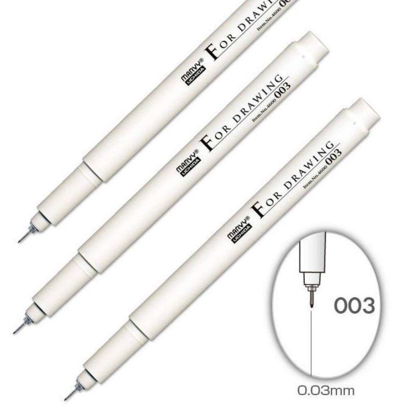 Лінер 0.03 мм, чорний 4600-S, Marvy