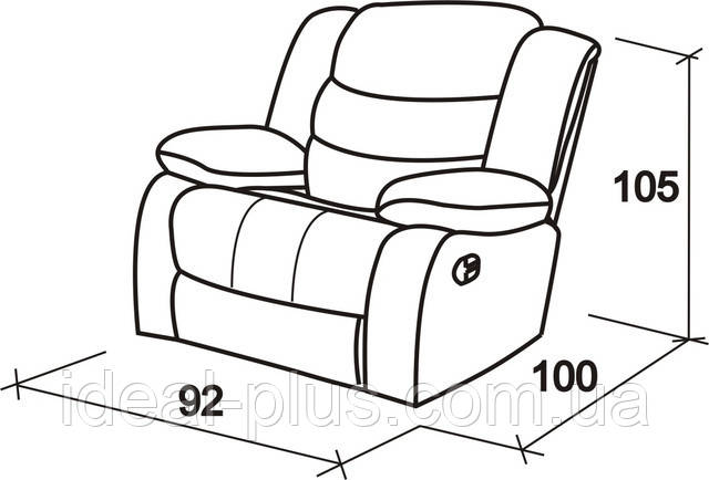 Розміри реклайнера Крісло-реклайнер