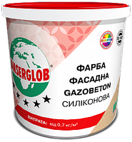 Фасадная краска структурная Gazobeton силиконовая 28 кг Anserglob