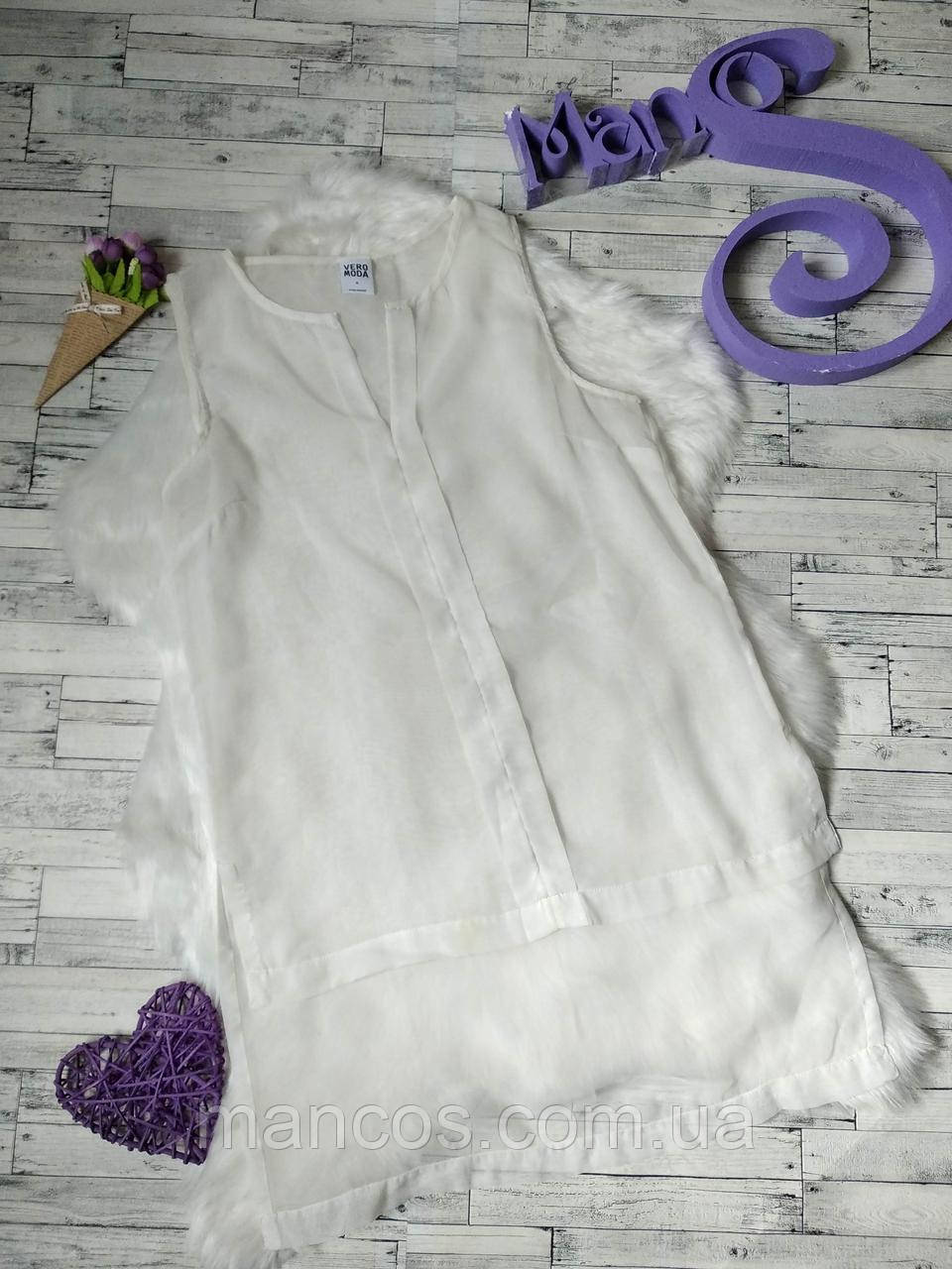 Блуза туніка Vero Moda жіноча біла прозора розмір 46 М