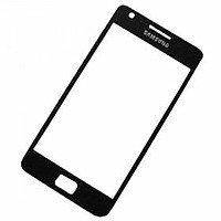 Стекло экрана Samsung i9100 Galaxy S2 чёрное