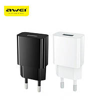Зарядний пристрій AWEI C-810 1USB, 2.1 A + Micro usb cable (Чорний)